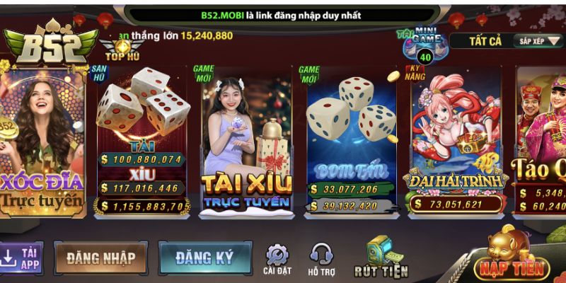 B52 - Sảnh game casino đẳng cấp hàng đầu thị trường Việt Nam hiện nay